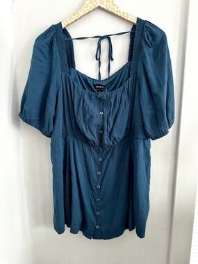 Torrid Women's Plus Turquoise Blouse | Size 2 2X
